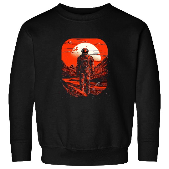 Astronaut Mars Red Planet Rover Spaceman Science Astronomy Sweatshirts