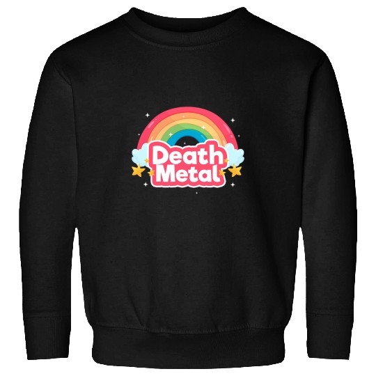 Death Metal Rainbow Rock Music Band Musician Sweatshirts