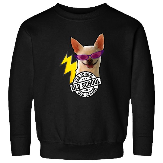 Chihuahua in Oldschool tee i love my dog Sweatshirts