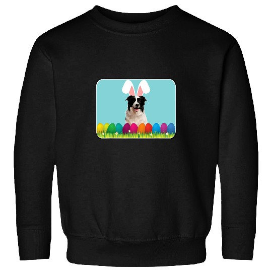 Border Collie w Bunny Ears Sweatshirts