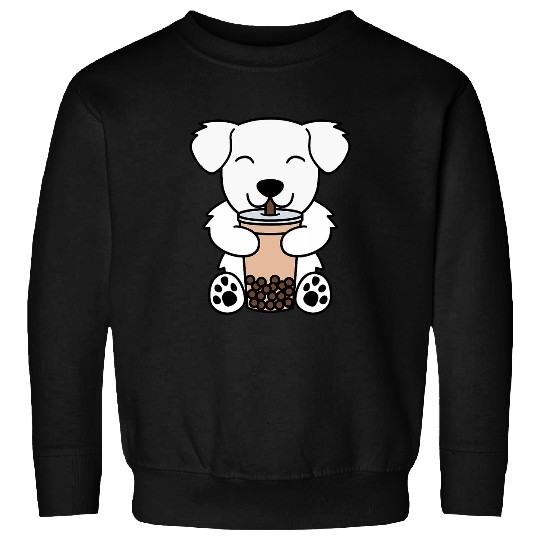 Boba Bubble Milk Tea Great Pyrenees Dog 1 Sweatshirts