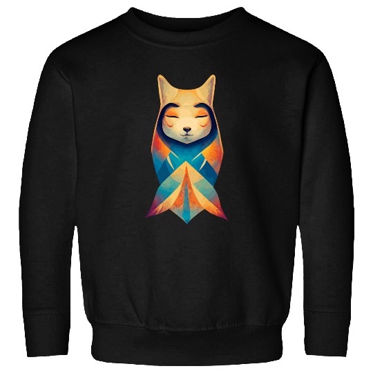 Aztec Warrior Cool Shaman Guardian Inca Maya Fox animal Art Sweatshirts