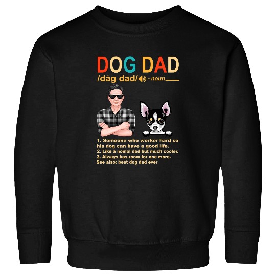 Chihuahua Dog Dad Definition Funny Fathers Day Sweatshirts
