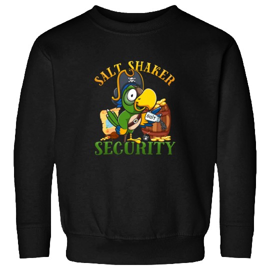 Funny Salt Shaker Security Pirate Head Parrot Concert Sweatshirts