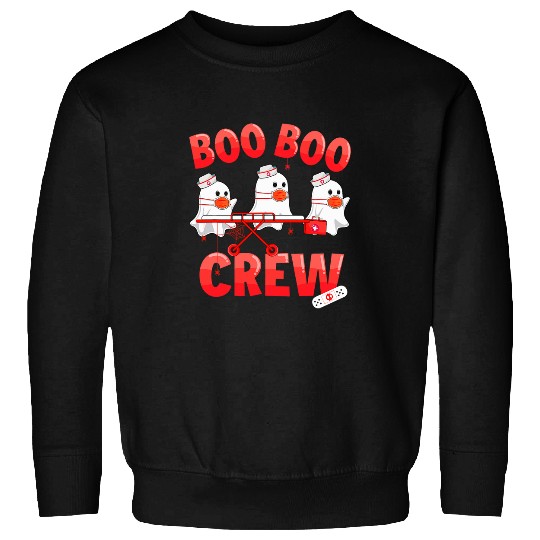 Funny Boo Boo Crew ghosts nurses RN Halloween 2 Sweatshirts