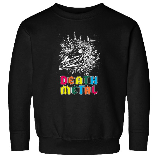Death Metal Unicorns I Retro Metal Unicorns I Death Metal Sweatshirts