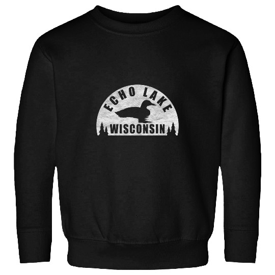 English Lake Northern Wisconsin Loon Sweatshirts