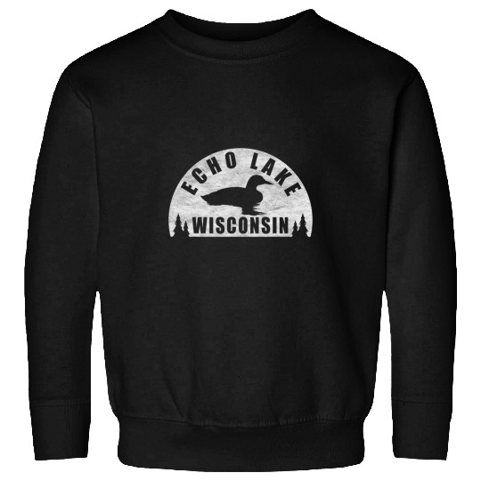 English Lake Northern Wisconsin Loon Sweatshirts