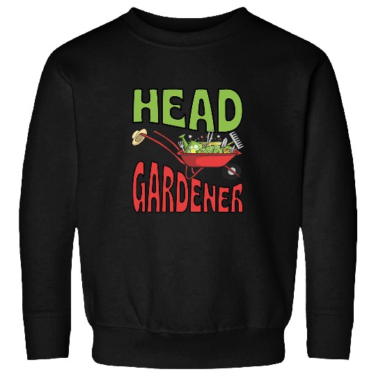 Lacrosse Gift Head Gardener Cute Summer Wheelbarrow Vegetable Garden Sweatshirts