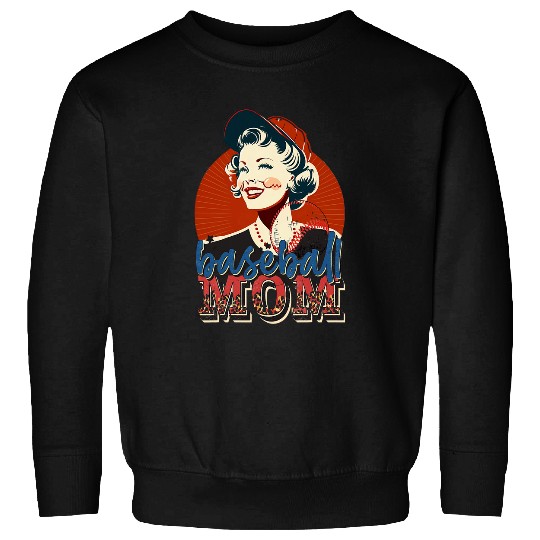 Baseball Mom Retro vintages Mothers Day Game Day 1 Sweatshirts