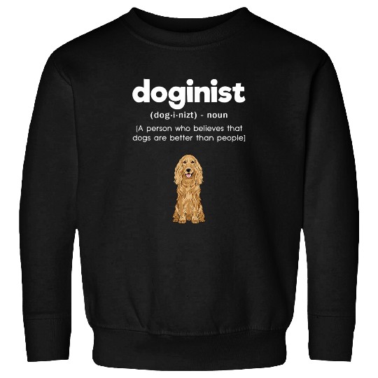 English Cocker Spaniel Yellow Doginist Definition Dog Lover Sweatshirts