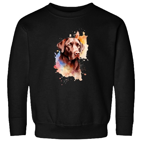Colorful and Cute Chocolate Labrador Retriever Sweatshirts