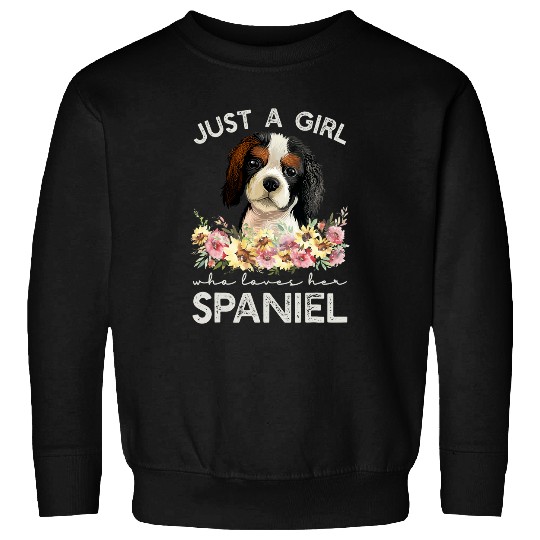 Cavalier King Charles Spaniel   Women Girls Sweatshirts