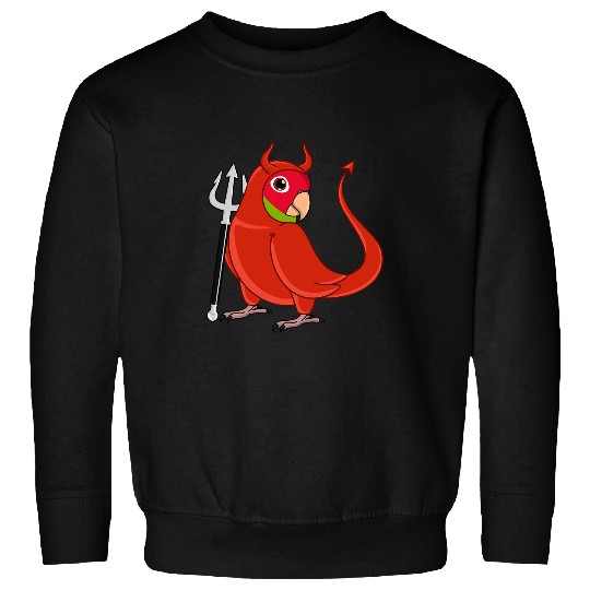 Scary Devil Costume Parrot I Cherryheaded Conure Sweatshirts