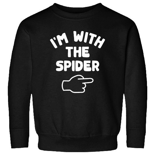 Lacrosse Gift Im with the Spider Funny Casual Halloween Costume Sweatshirts