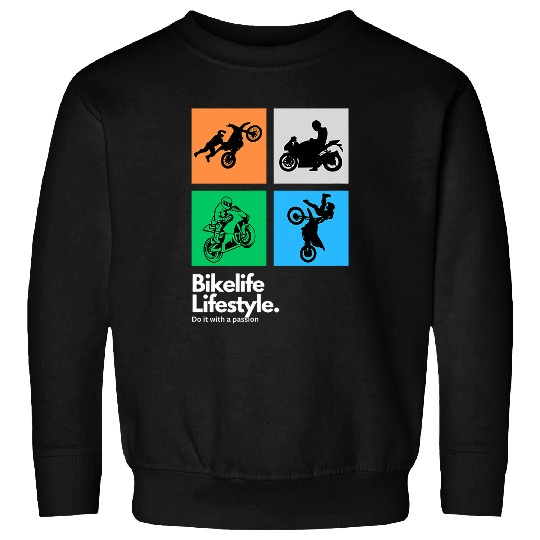 Bikelife Lifestyle Motorcycle Dirtbike Quad Cube Tricks Sweatshirts