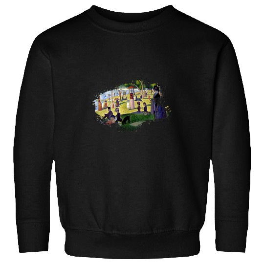 Famous Art A Sunday on La Grande by Georges Seurat Stylish Sweatshirts