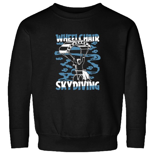 Surf Life Mens Skydiver Wheelchair Parachuting Sky Surfing Skydiving Sweatshirts