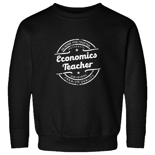 Economics Teacher vintages stamp retro distressed logo old Sweatshirts