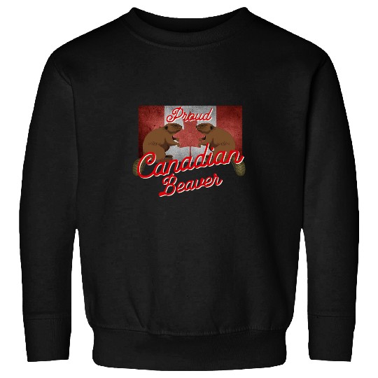 Proud Canadian Flag Canada Beaver 21 Sweatshirts