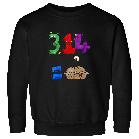 Kids Funny Numbers Math Back To School Educational Kids Pi Day Sweatshirts