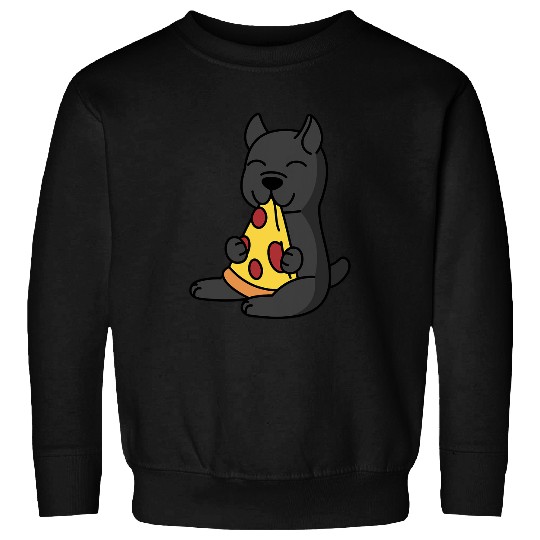 Cane Corso Eating Pizza Dog Sweatshirts