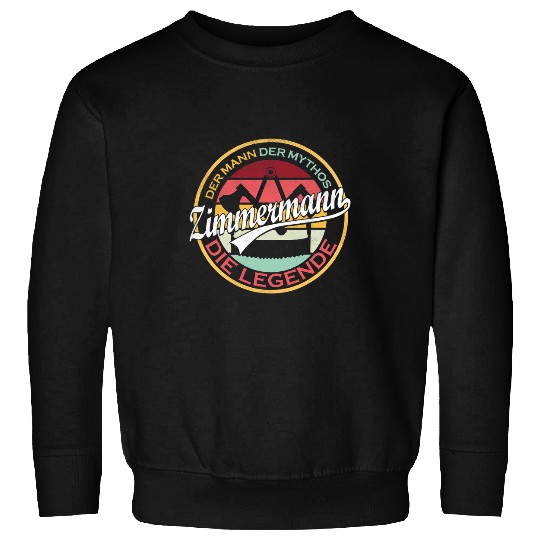 Woodworking Mens Zimmermann The Man The Myth The Legend Carpenter Sweatshirts