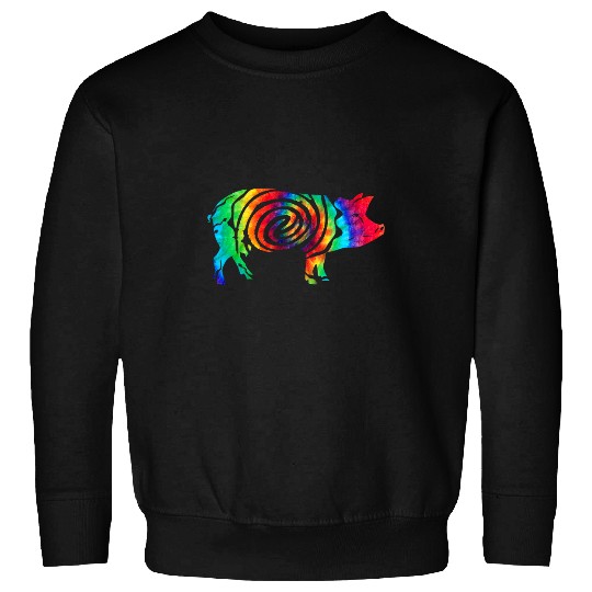 Pig Tie Dye vintages Pig Lover Sweatshirts