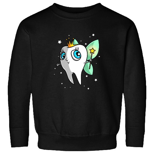 Cute Tooth Fairy Gift 2Funny Dental Hygienist Fantasy Folk Sweatshirts
