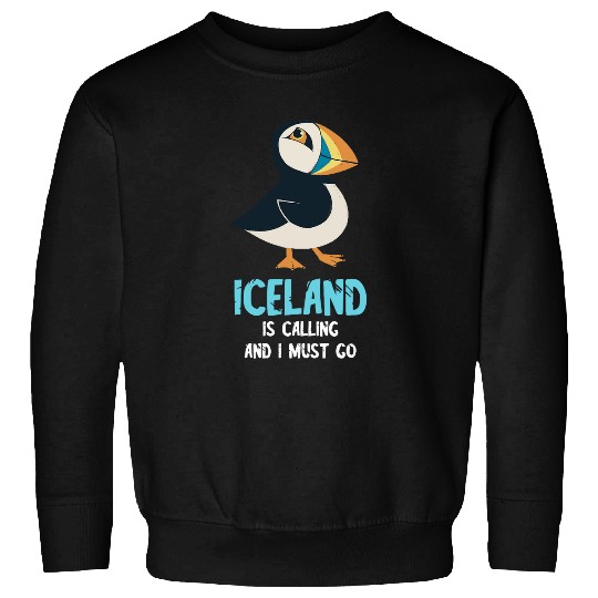 Seabird Lover Puffin Iceland Is Calling Puffin Bird Lover Sweatshirts