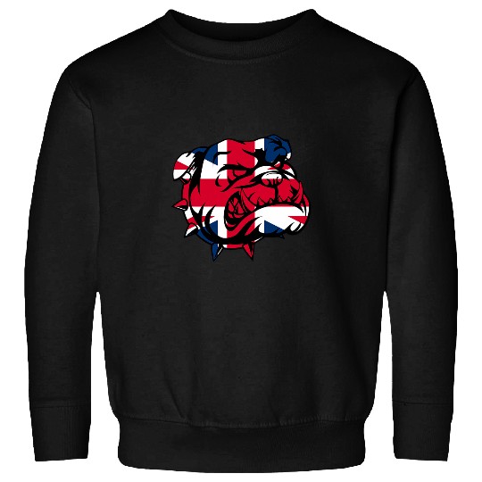 British Bulldog Union Jack Flag Sweatshirts