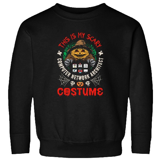 Halloween Computer Network Architect Network Design Engineer Sweatshirts