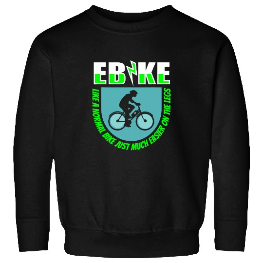 Electric Bike Cool Cyclist Battery Cycling Bik E Bike Sweatshirts