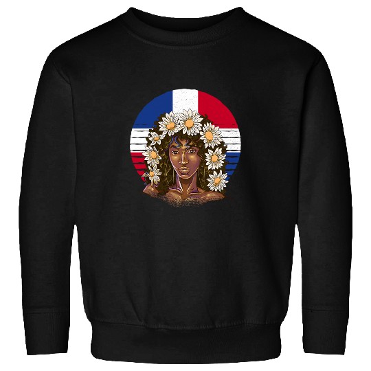 Dominican Republic flag Taino indian Women American Native Sweatshirts