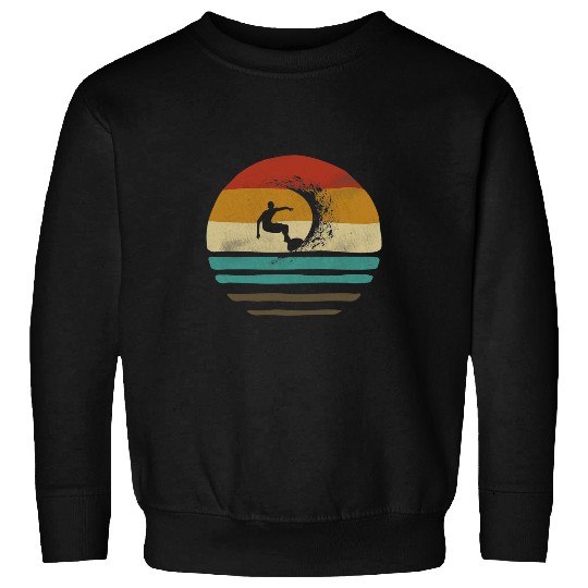 Surf Life Funny Surfing Retro vintages Surfer Men Sweatshirts