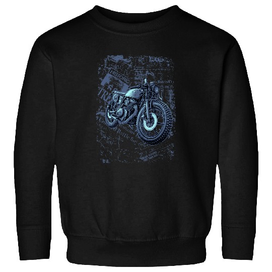 Biker Old School vintages Rider Motorcycle Design Sweatshirts