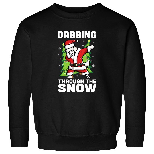 Dabbings Through The Snow Great Pyrenees Christmas Dog Sweatshirts