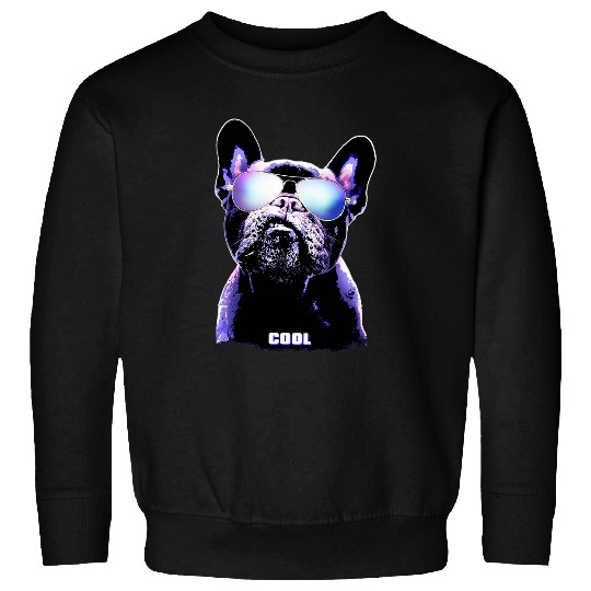 Cool French Bulldog Dog Dad Mom Boy Girl Funny Sweatshirts