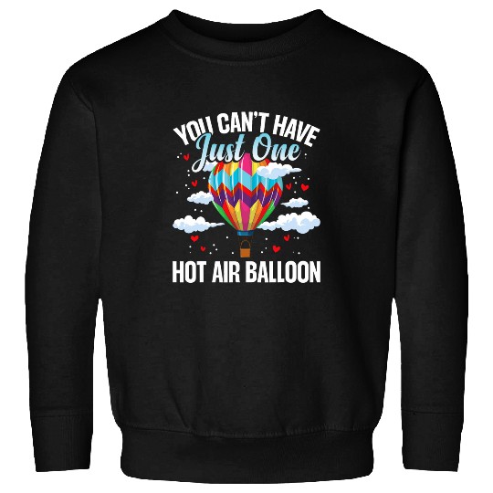 Ballooning Earrings Balloon Pilot Hot Air Balloon Basket Sweatshirts