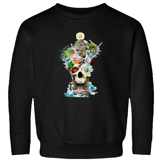 Flowers Skull Floral Sugar Dark Art Grunge Aesthetic horror 17 Sweatshirts