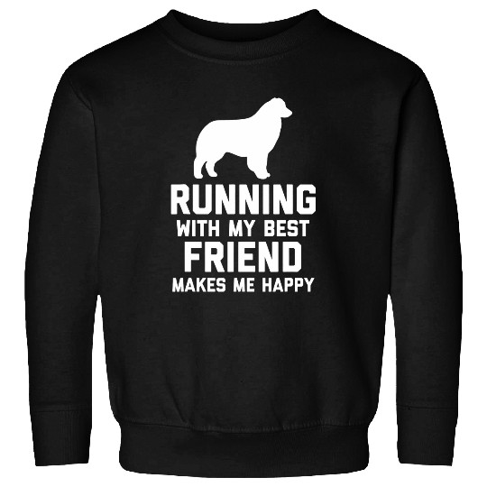 Australian Shepherd Running Runners Dog Sweatshirts