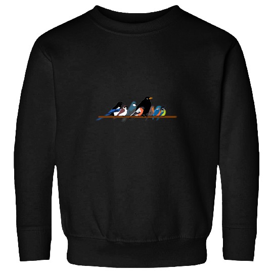 Robin Blackbird Cuddle Bird Bird Garden Customer Sweatshirts