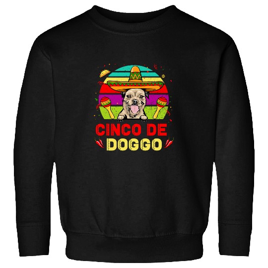 Cinco de Doggo Hilarious Border Terrier Dog Cinco de Mayo Sweatshirts