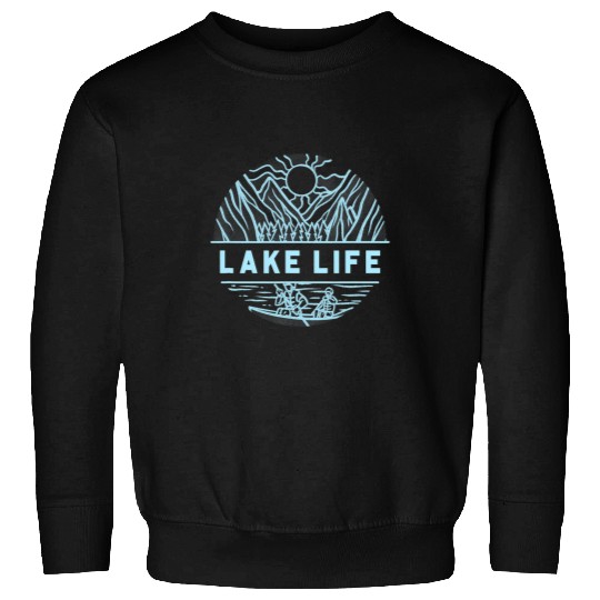 Swimming Pool Lake Day Lake Life Boating and Swimming Mens Womens Sweatshirts