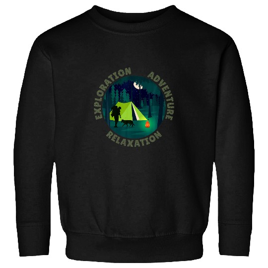 Exploration Adventure Relaxation Camping Hiking Herapy Sweatshirts