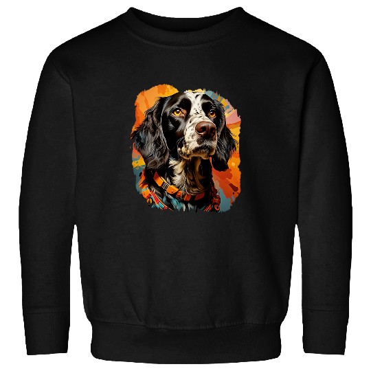 English Setter Dog Active Hair Ponytail Sweatshirts
