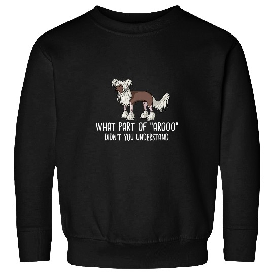 Chinese Crested Powderpuff Dog Puppies Owner Lover 4 Sweatshirts
