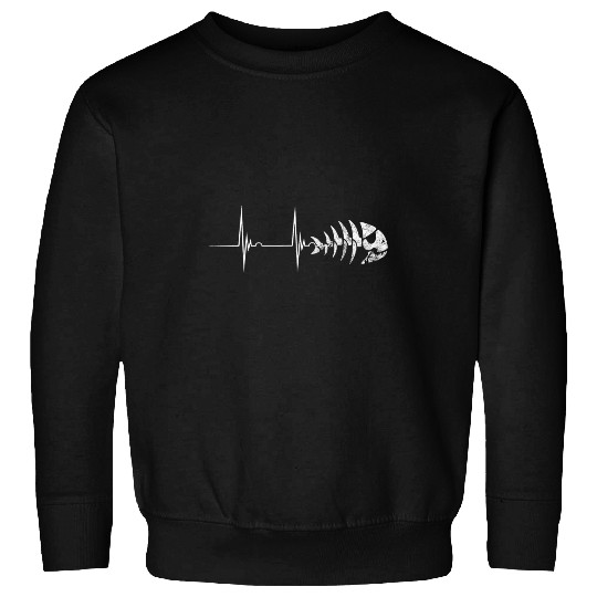 Jolly Pirate Fish Heartbeat EKG Pulse Pastafari FSM Blessing Sweatshirts
