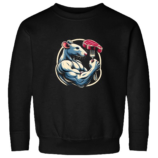 Grilled Steak Gournet Gym Rat Lean Protein Muscle Food Gym 21 Sweatshirts
