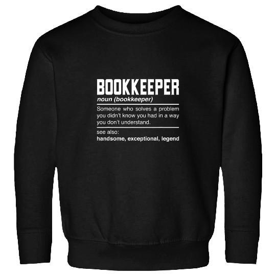 Bookkeeper Definition Design 2Edger Accountant Janitor Noun Sweatshirts
